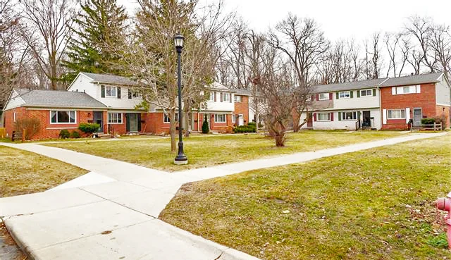 A residential neighborhood in Ann Arbor, Michigan.