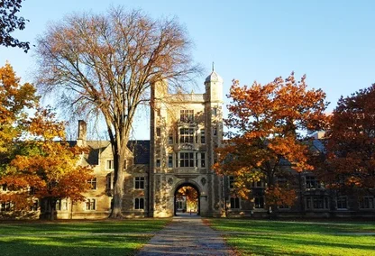 Entrance to the University of Michigan in Ann Arbor